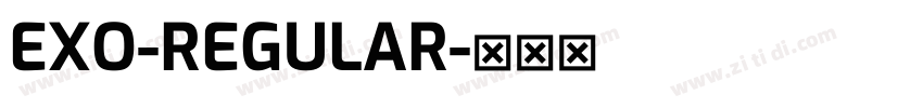 EXO-REGULAR字体转换