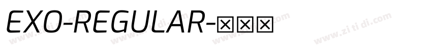 EXO-REGULAR字体转换
