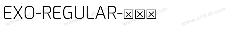 EXO-REGULAR字体转换