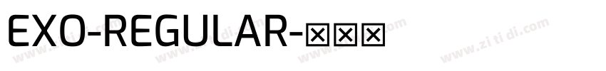 EXO-REGULAR字体转换