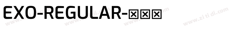 EXO-REGULAR字体转换