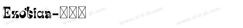 Exotica字体转换