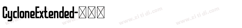 CycloneExtended字体转换