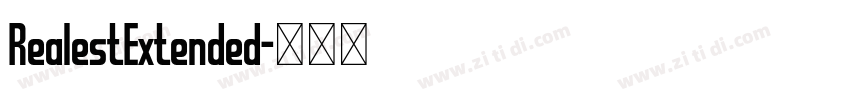 RealestExtended字体转换