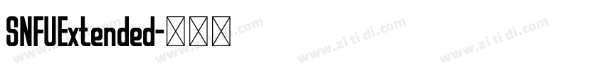 SNFUExtended字体转换
