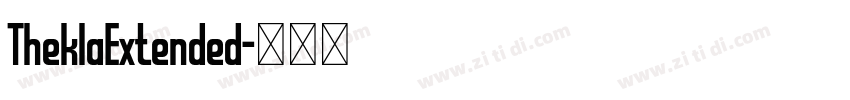 TheklaExtended字体转换