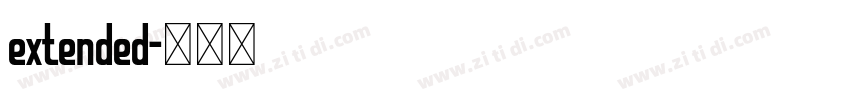 extended字体转换