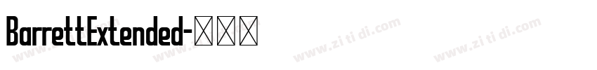 BarrettExtended字体转换