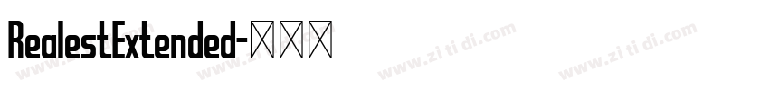 RealestExtended字体转换