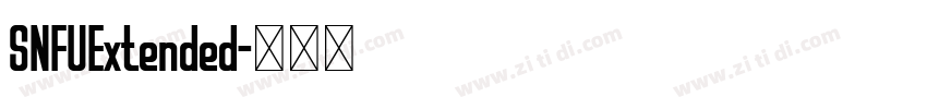 SNFUExtended字体转换