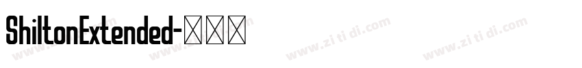 ShiltonExtended字体转换