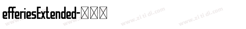 efferiesExtended字体转换