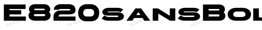 E820sansBold字体转换