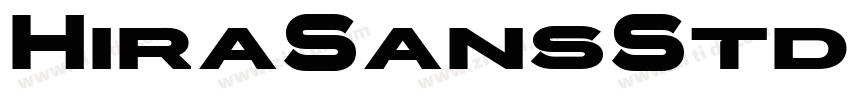 HiraSansStdN字体转换
