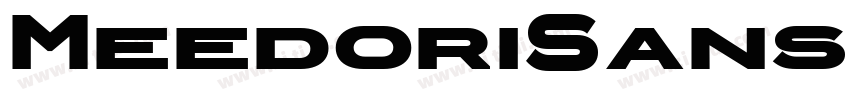 MeedoriSansBold字体转换
