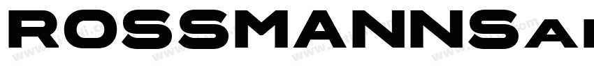 ROSSMANNSans字体转换