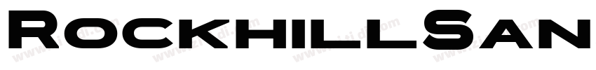 RockhillSansBold字体转换