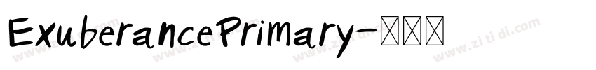 ExuberancePrimary字体转换