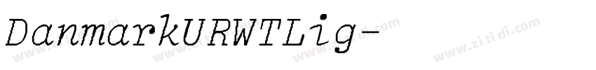 DanmarkURWTLig字体转换
