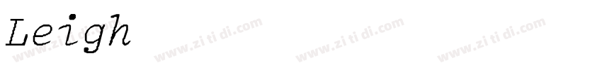 LeightonLightItalic字体转换