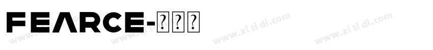 Fearce字体转换