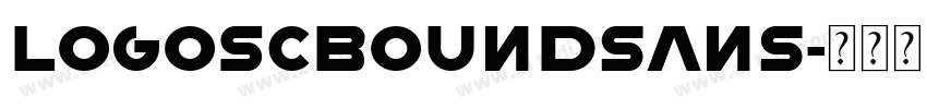 logoSCboundsans字体转换