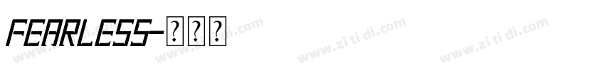FEARLESS字体转换