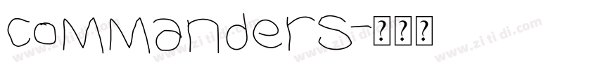 Commanders字体转换
