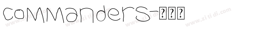 Commanders字体转换