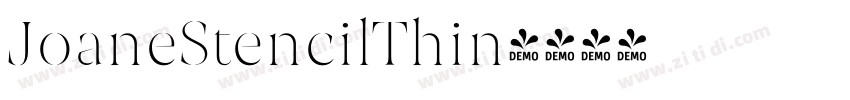 JoaneStencilThin字体转换