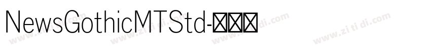 NewsGothicMTStd字体转换