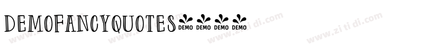 DemoFancyQuotes字体转换