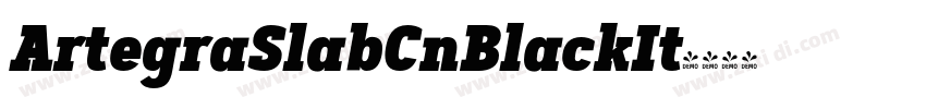 ArtegraSlabCnBlackIt字体转换