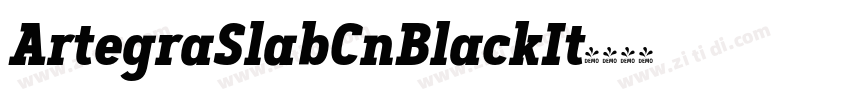ArtegraSlabCnBlackIt字体转换