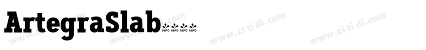 ArtegraSlab字体转换