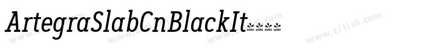 ArtegraSlabCnBlackIt字体转换