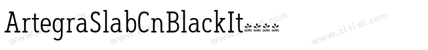 ArtegraSlabCnBlackIt字体转换