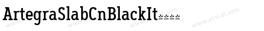ArtegraSlabCnBlackIt字体转换