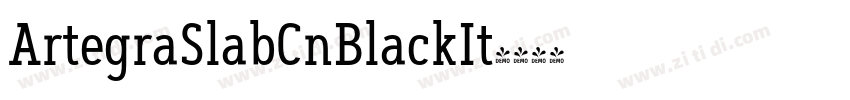 ArtegraSlabCnBlackIt字体转换