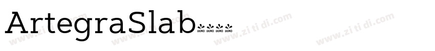 ArtegraSlab字体转换