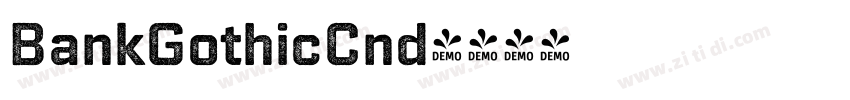 BankGothicCnd字体转换
