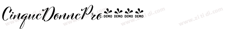 CinqueDonnePro字体转换