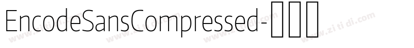 EncodeSansCompressed字体转换