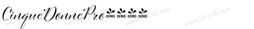 CinqueDonnePro字体转换