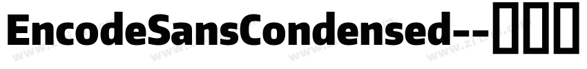EncodeSansCondensed-字体转换