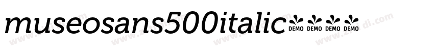 museosans500italic字体转换