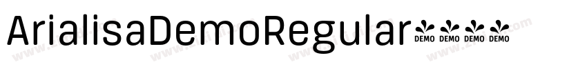 ArialisaDemoRegular字体转换