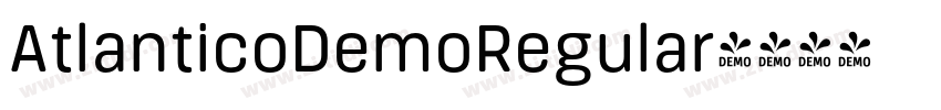 AtlanticoDemoRegular字体转换