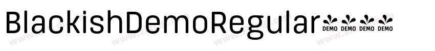 BlackishDemoRegular字体转换