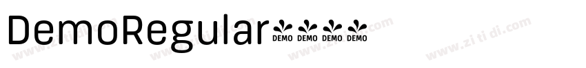 DemoRegular字体转换
